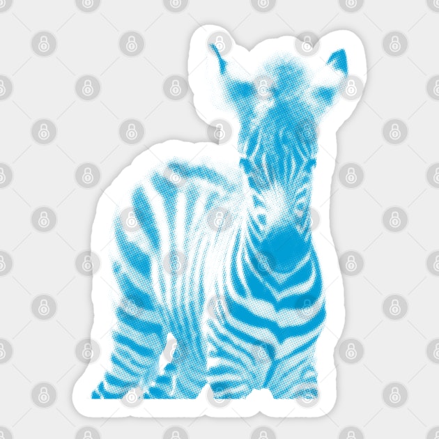 Zebra 02 Sticker by froileinjuno